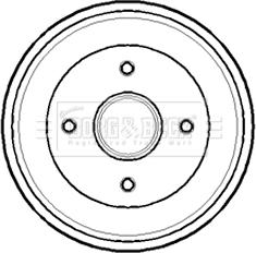 Borg & Beck BBR7138 - Tambour de frein cwaw.fr