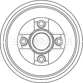 Borg & Beck BBR7243 - Tambour de frein cwaw.fr