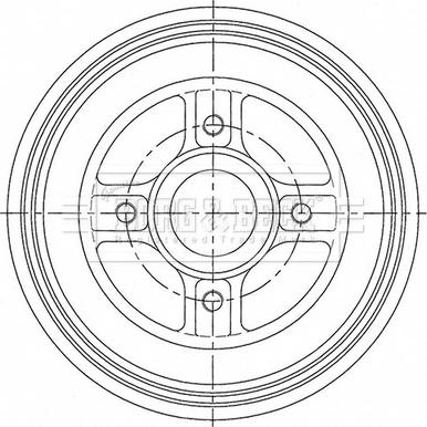 Borg & Beck BBR7259 - Tambour de frein cwaw.fr