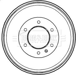 Borg & Beck BBR7229 - Tambour de frein cwaw.fr