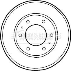 Borg & Beck BBR7226 - Tambour de frein cwaw.fr