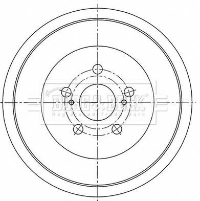 Borg & Beck BBR7276 - Tambour de frein cwaw.fr