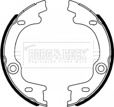 Borg & Beck BBS6496 - Jeu de mâchoires de frein, frein de stationnement cwaw.fr