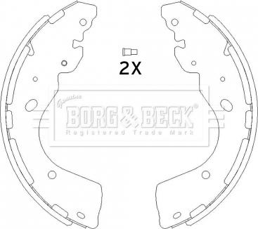 Borg & Beck BBS6445 - Jeu de mâchoires de frein cwaw.fr