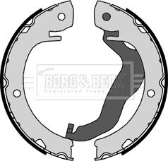 Borg & Beck BBS6451 - Jeu de mâchoires de frein, frein de stationnement cwaw.fr