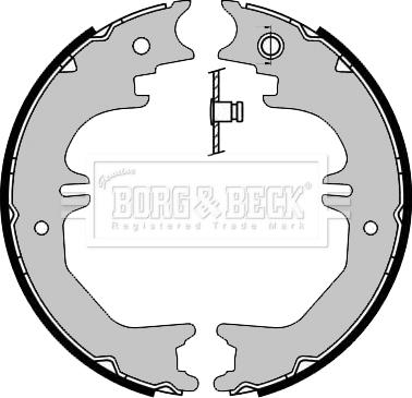 Borg & Beck BBS6461 - Jeu de mâchoires de frein, frein de stationnement cwaw.fr