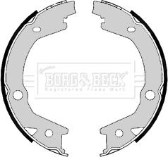 Borg & Beck BBS6406 - Jeu de mâchoires de frein, frein de stationnement cwaw.fr