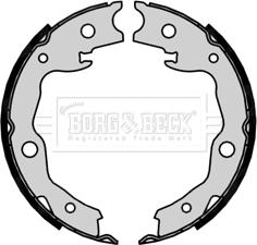 Borg & Beck BBS6403 - Jeu de mâchoires de frein, frein de stationnement cwaw.fr