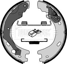 Borg & Beck BBS6412 - Jeu de mâchoires de frein, frein de stationnement cwaw.fr