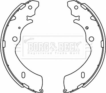 Borg & Beck BBS6505 - Jeu de mâchoires de frein cwaw.fr