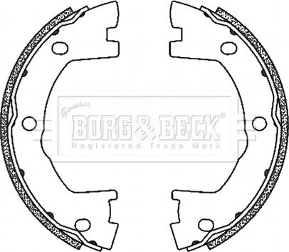 Borg & Beck BBS6503 - Jeu de mâchoires de frein, frein de stationnement cwaw.fr