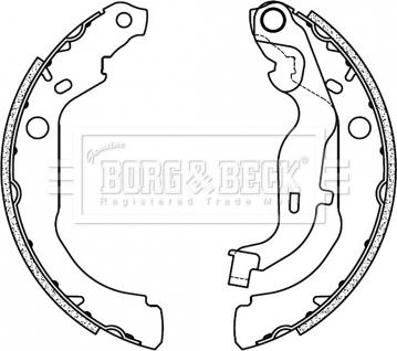 Borg & Beck BBS6507 - Jeu de mâchoires de frein cwaw.fr