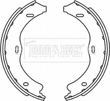 Borg & Beck BBS6519 - Jeu de mâchoires de frein, frein de stationnement cwaw.fr