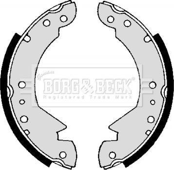 Borg & Beck BBS6094 - Jeu de mâchoires de frein cwaw.fr