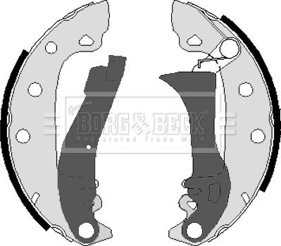 Borg & Beck BBS6095 - Jeu de mâchoires de frein cwaw.fr