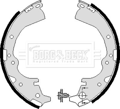 Borg & Beck BBS6040 - Jeu de mâchoires de frein cwaw.fr