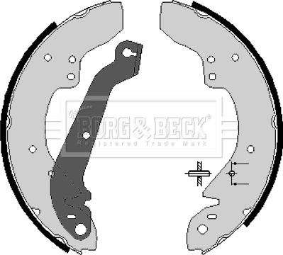 Borg & Beck BBS6064 - Jeu de mâchoires de frein cwaw.fr