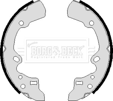 Borg & Beck BBS6063 - Jeu de mâchoires de frein cwaw.fr