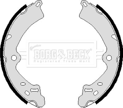 Borg & Beck BBS6062 - Jeu de mâchoires de frein cwaw.fr