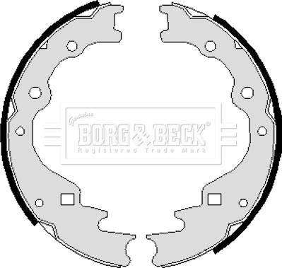 Borg & Beck BBS6009 - Jeu de mâchoires de frein cwaw.fr