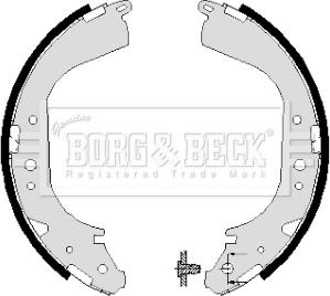 Borg & Beck BBS6004 - Jeu de mâchoires de frein cwaw.fr