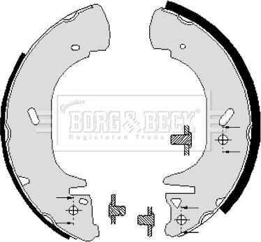 Borg & Beck BBS6005 - Jeu de mâchoires de frein cwaw.fr