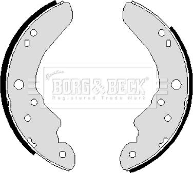 Borg & Beck BBS6006 - Jeu de mâchoires de frein cwaw.fr