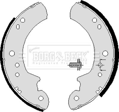 Borg & Beck BBS6008 - Jeu de mâchoires de frein cwaw.fr