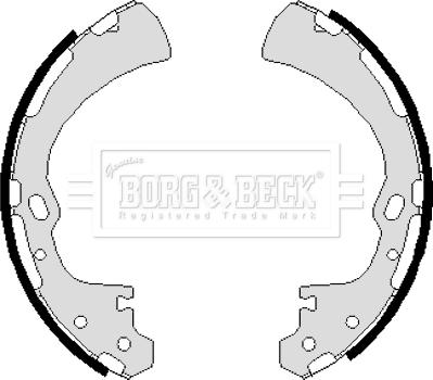 Borg & Beck BBS6019 - Jeu de mâchoires de frein cwaw.fr