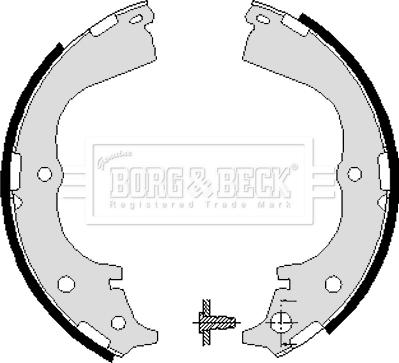 Borg & Beck BBS6018 - Jeu de mâchoires de frein cwaw.fr