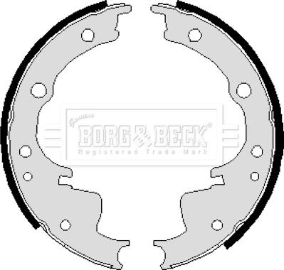 Borg & Beck BBS6013 - Jeu de mâchoires de frein cwaw.fr