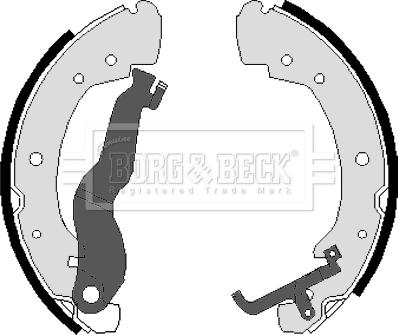 Borg & Beck BBS6017 - Jeu de mâchoires de frein cwaw.fr