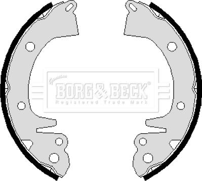 Borg & Beck BBS6085 - Jeu de mâchoires de frein cwaw.fr