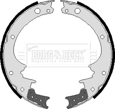 Borg & Beck BBS6039 - Jeu de mâchoires de frein cwaw.fr