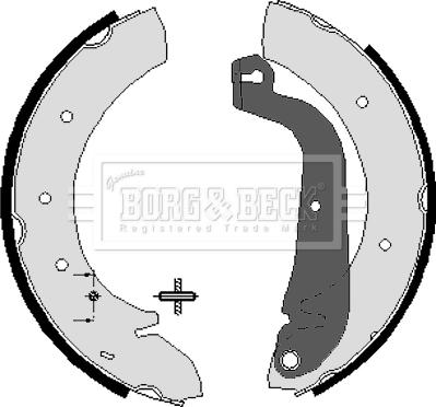 Borg & Beck BBS6030 - Jeu de mâchoires de frein cwaw.fr