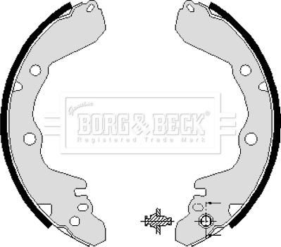 Borg & Beck BBS6038 - Jeu de mâchoires de frein cwaw.fr