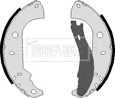 Borg & Beck BBS6026 - Jeu de mâchoires de frein cwaw.fr