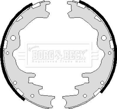 Borg & Beck BBS6028 - Jeu de mâchoires de frein cwaw.fr