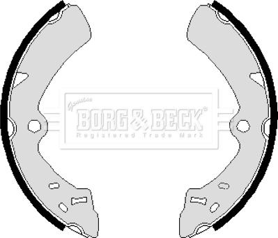 Borg & Beck BBS6073 - Jeu de mâchoires de frein cwaw.fr