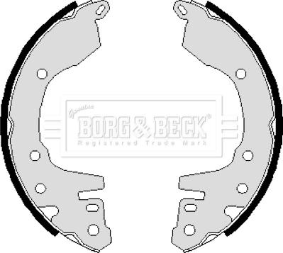 Borg & Beck BBS6072 - Jeu de mâchoires de frein cwaw.fr