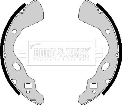 Borg & Beck BBS6148 - Jeu de mâchoires de frein cwaw.fr