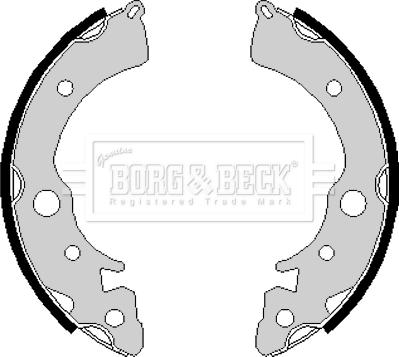 Borg & Beck BBS6164 - Jeu de mâchoires de frein cwaw.fr