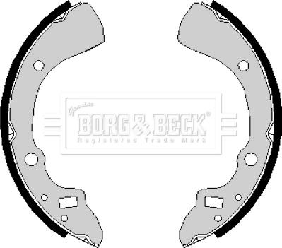 Borg & Beck BBS6166 - Jeu de mâchoires de frein cwaw.fr