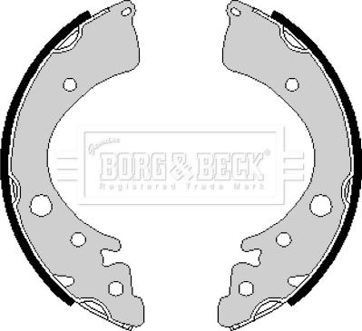 Borg & Beck BBS6160 - Jeu de mâchoires de frein cwaw.fr