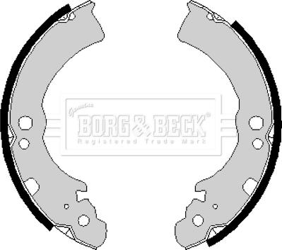 Borg & Beck BBS6168 - Jeu de mâchoires de frein cwaw.fr