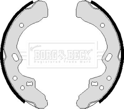 Borg & Beck BBS6105 - Jeu de mâchoires de frein cwaw.fr