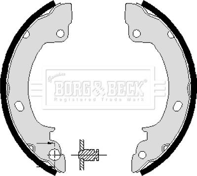 Borg & Beck BBS6100 - Jeu de mâchoires de frein cwaw.fr