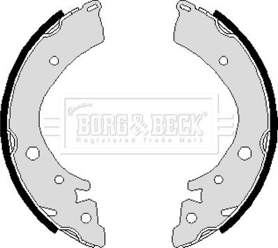 Borg & Beck BBS6116 - Jeu de mâchoires de frein cwaw.fr