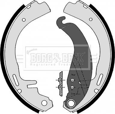 Borg & Beck BBS6110 - Jeu de mâchoires de frein cwaw.fr