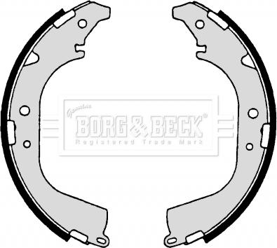 Borg & Beck BBS6182 - Jeu de mâchoires de frein cwaw.fr